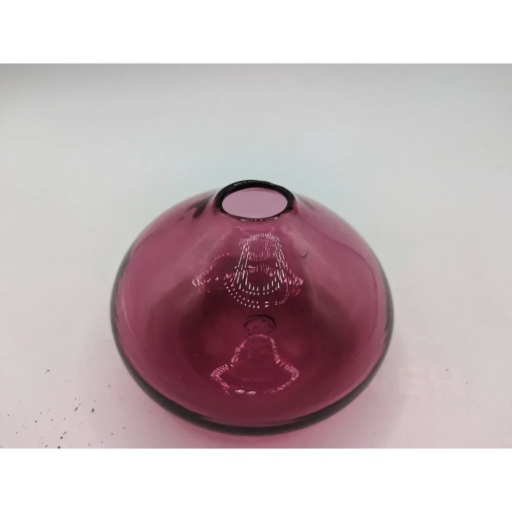 Amethyst Pioneer MCM glass vase Tear Drop Purple